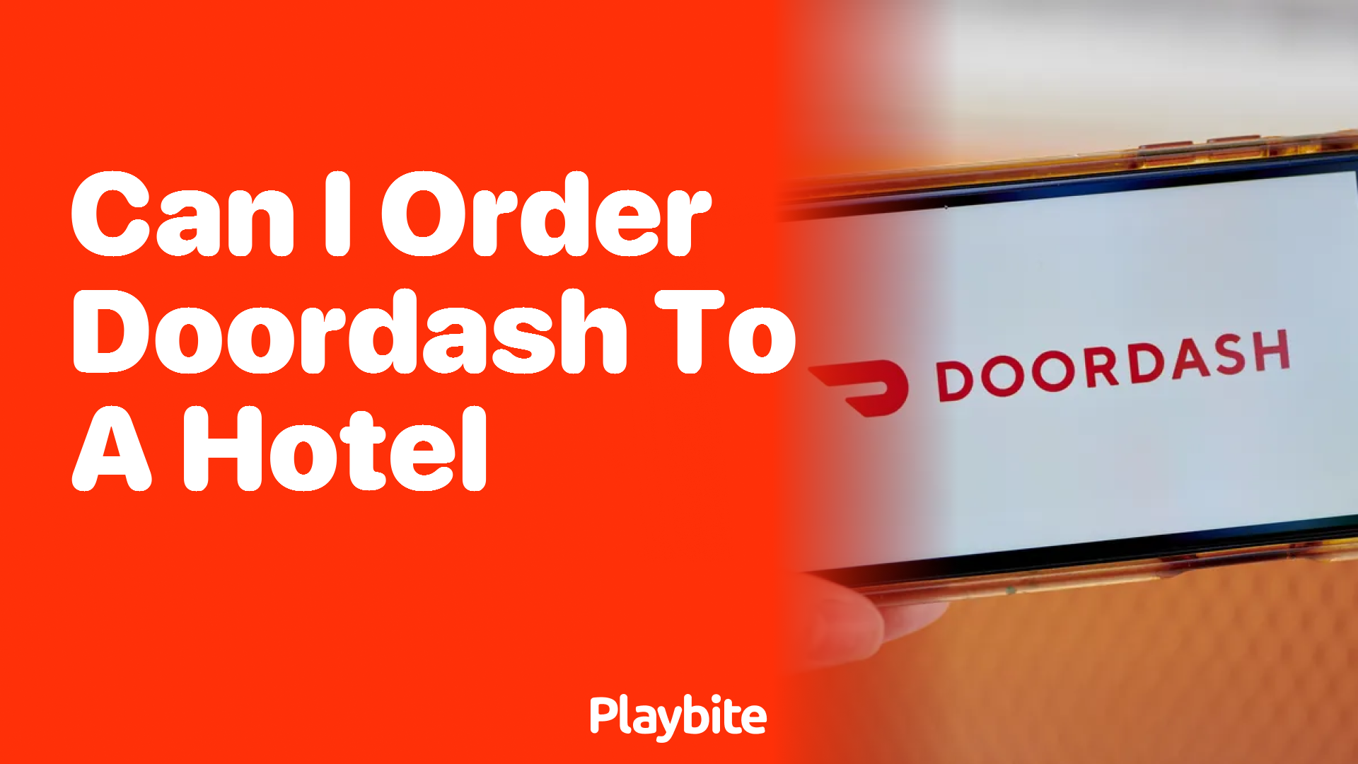 Can I Order DoorDash to a Hotel?