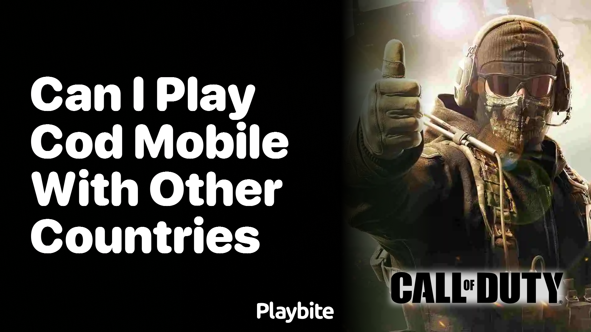 Can I Play COD Mobile With Players From Other Countries?