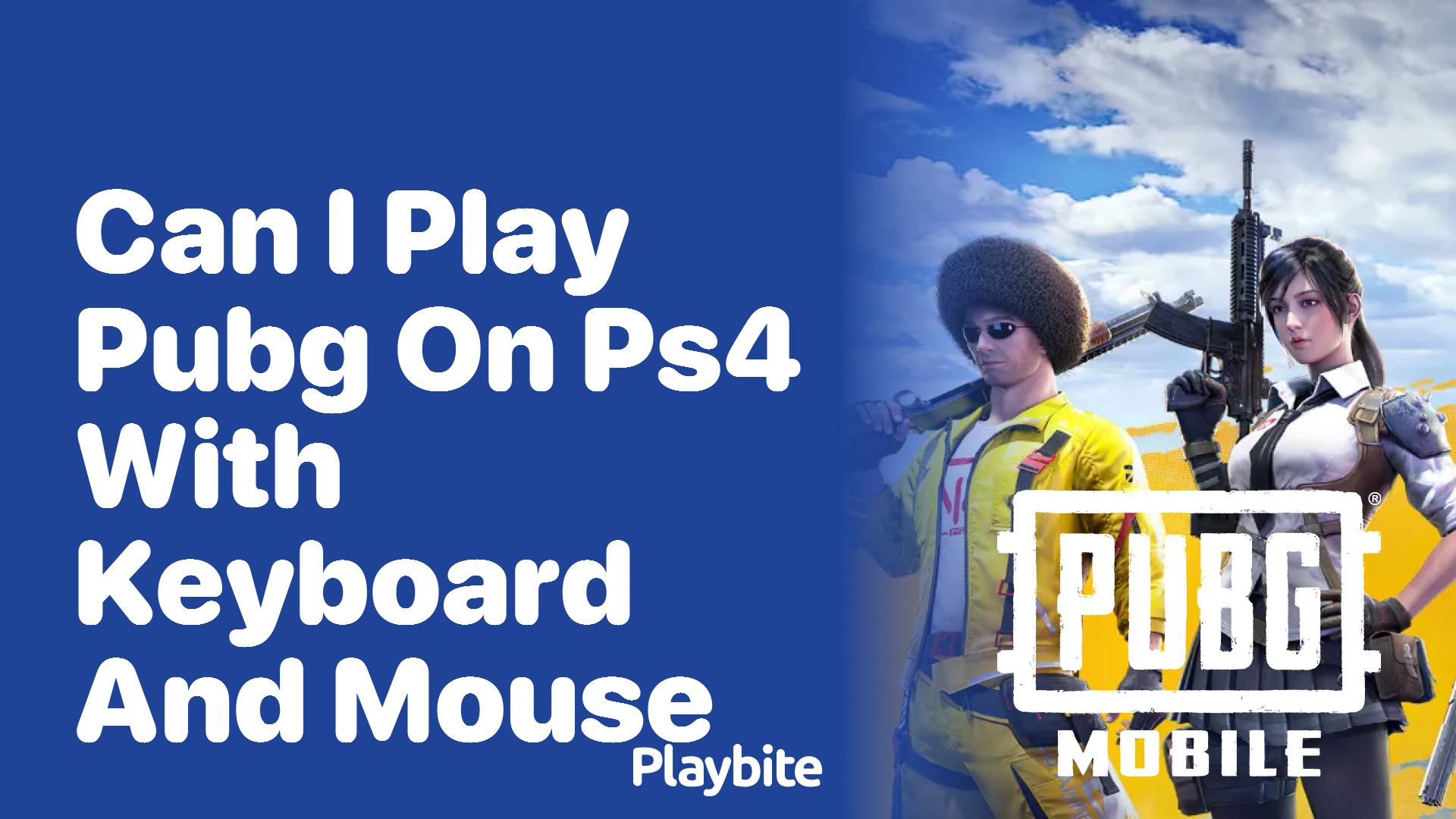 Can I Play PUBG on PS4 with Keyboard and Mouse?