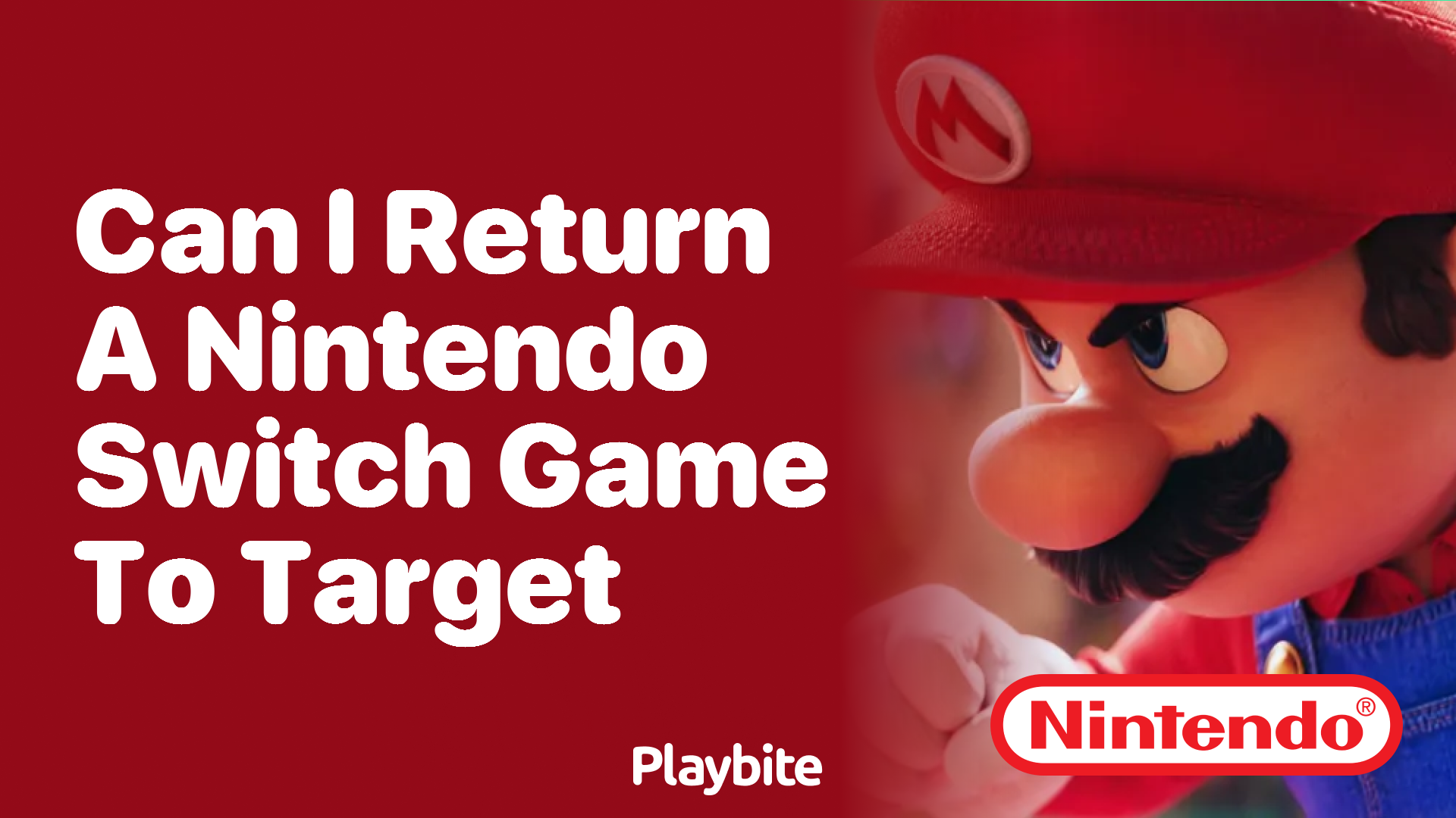 Can I Return a Nintendo Switch Game to Target?