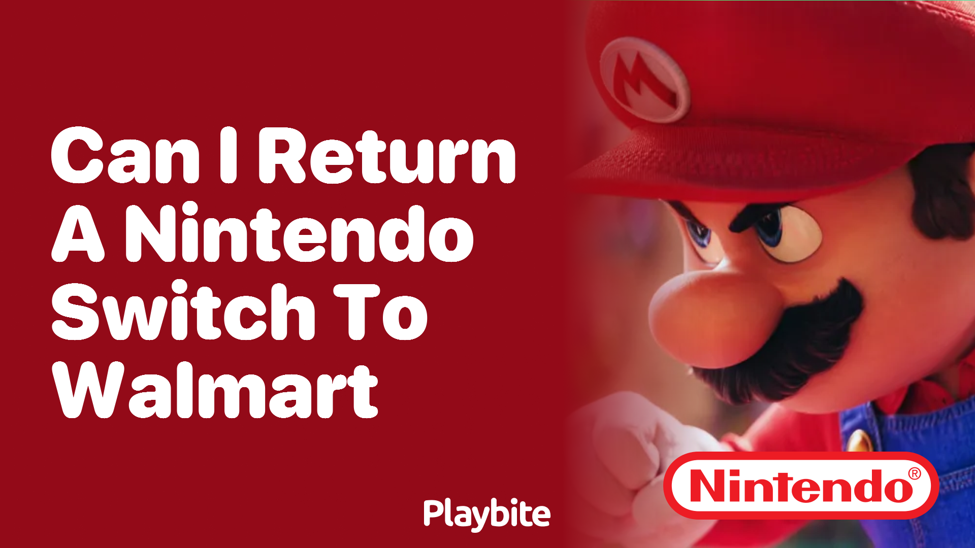 Can I Return a Nintendo Switch to Walmart?