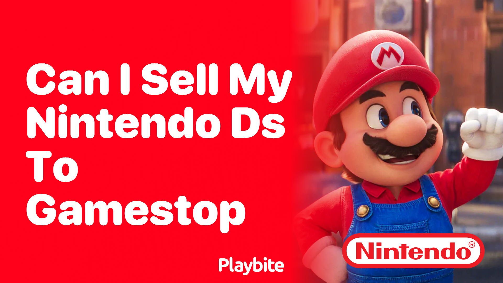 Can I Sell My Nintendo DS to GameStop?