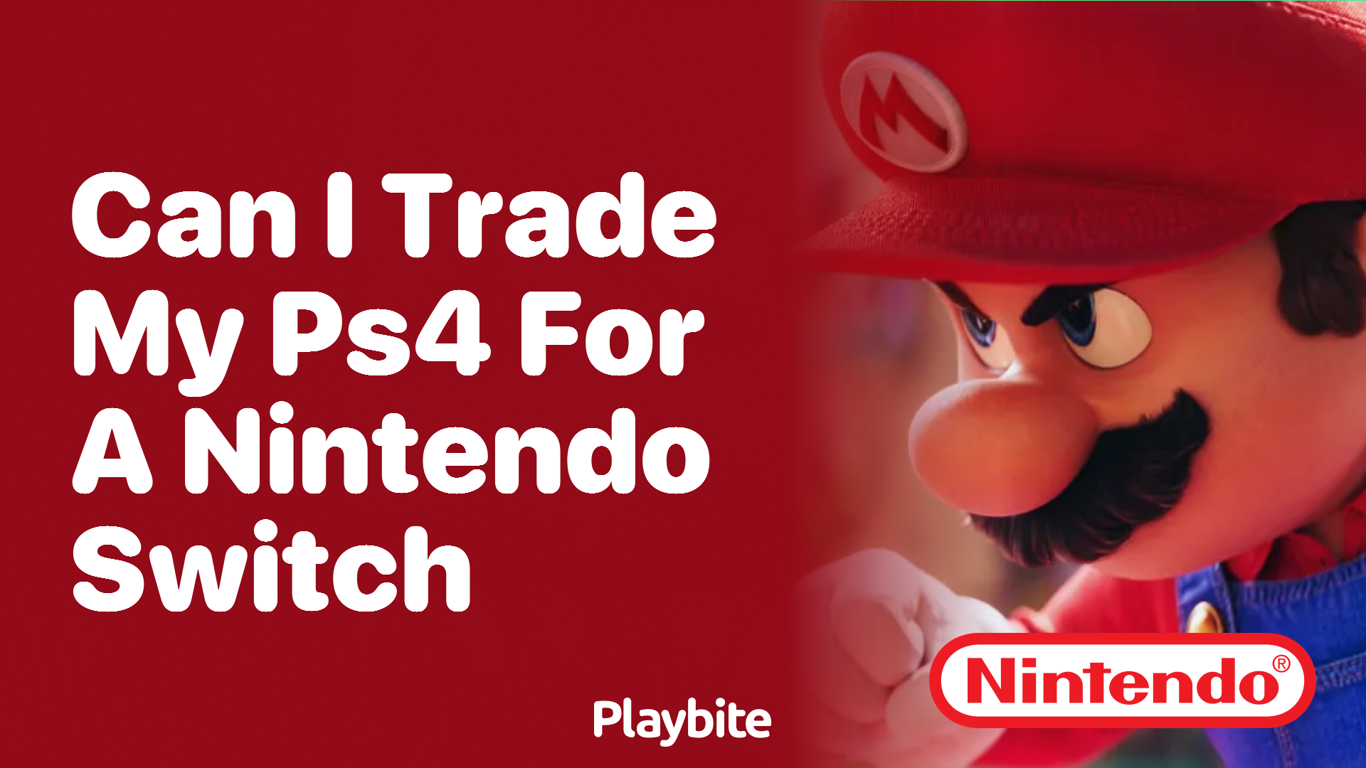 Can I Trade My PS4 for a Nintendo Switch?