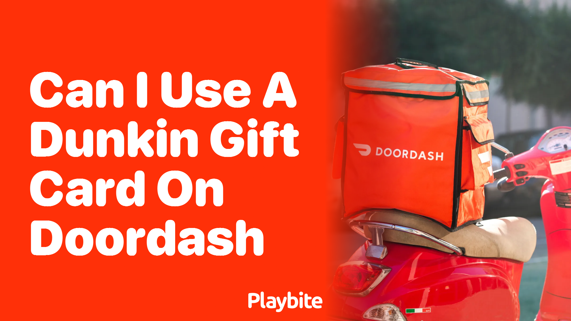 Can I Use a Dunkin Gift Card on DoorDash?
