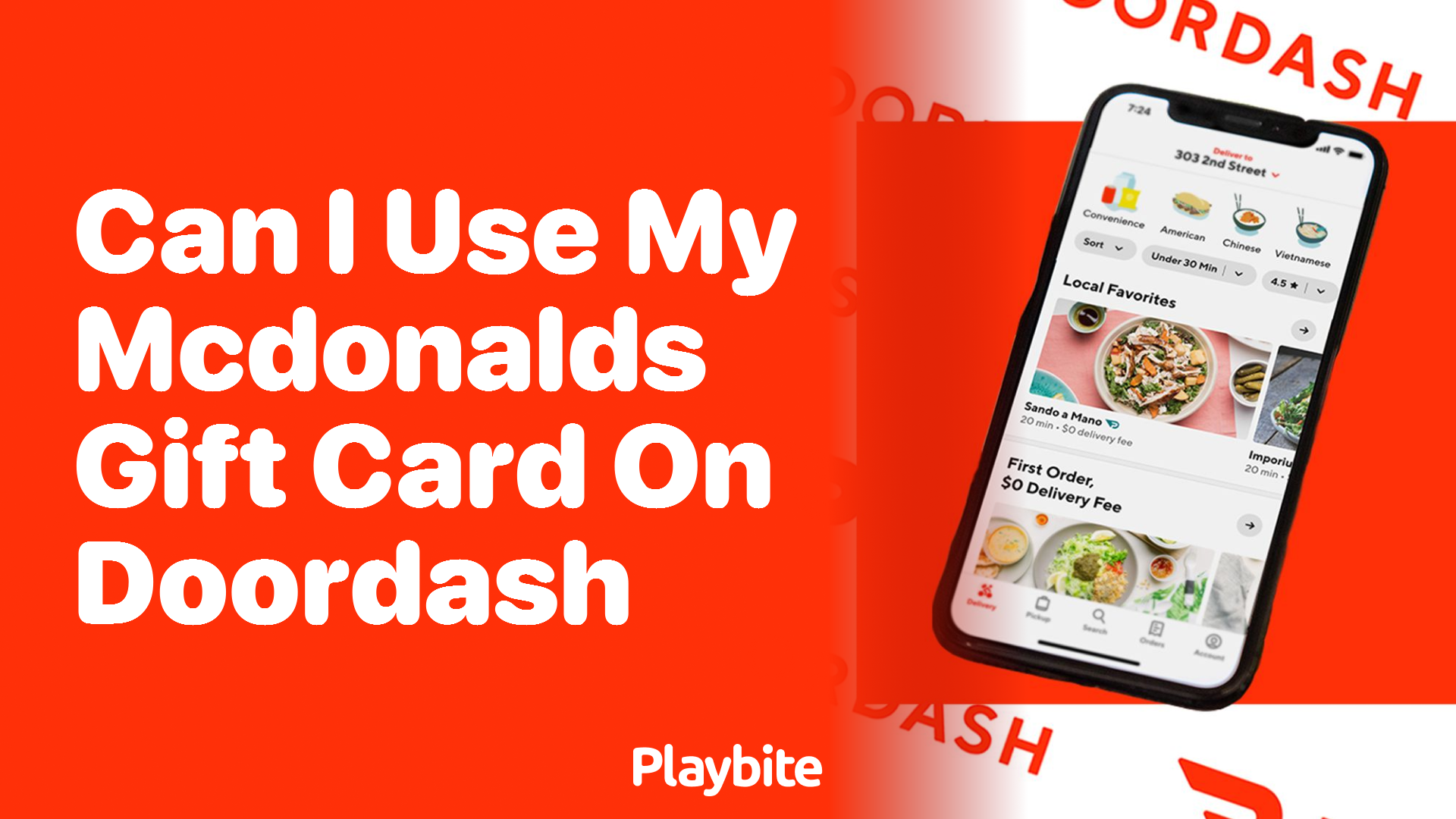 Can I Use My McDonald's Gift Card on DoorDash? Playbite