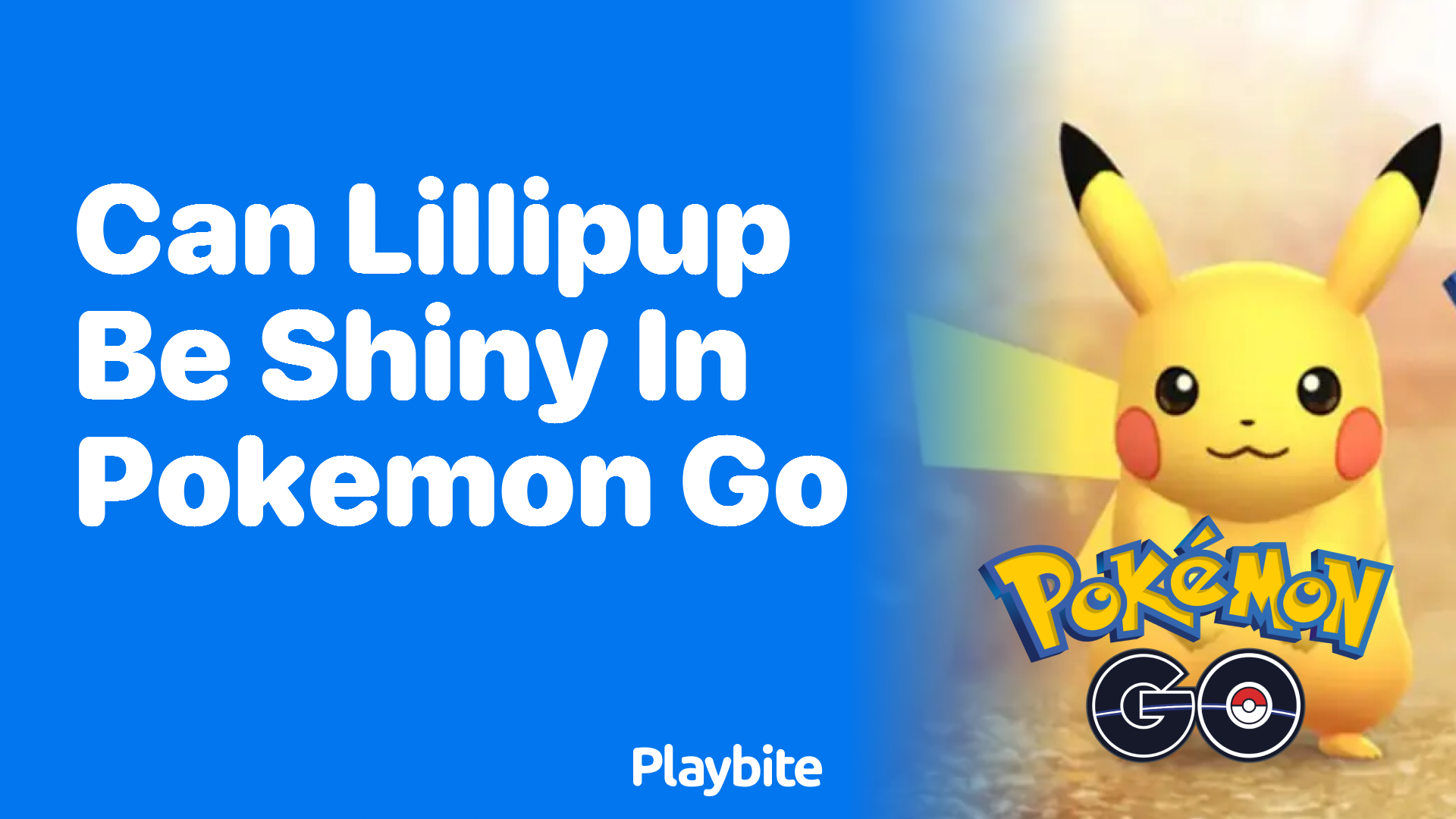 Can Lillipup Be Shiny in Pokemon GO?