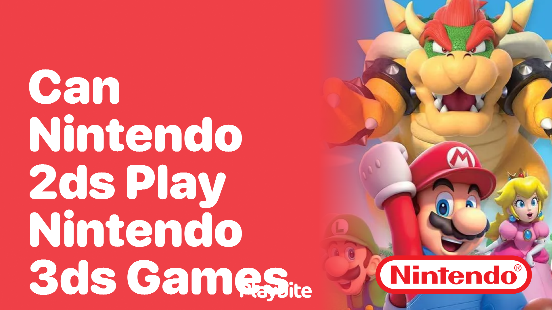 Can Nintendo 2DS Play Nintendo 3DS Games?