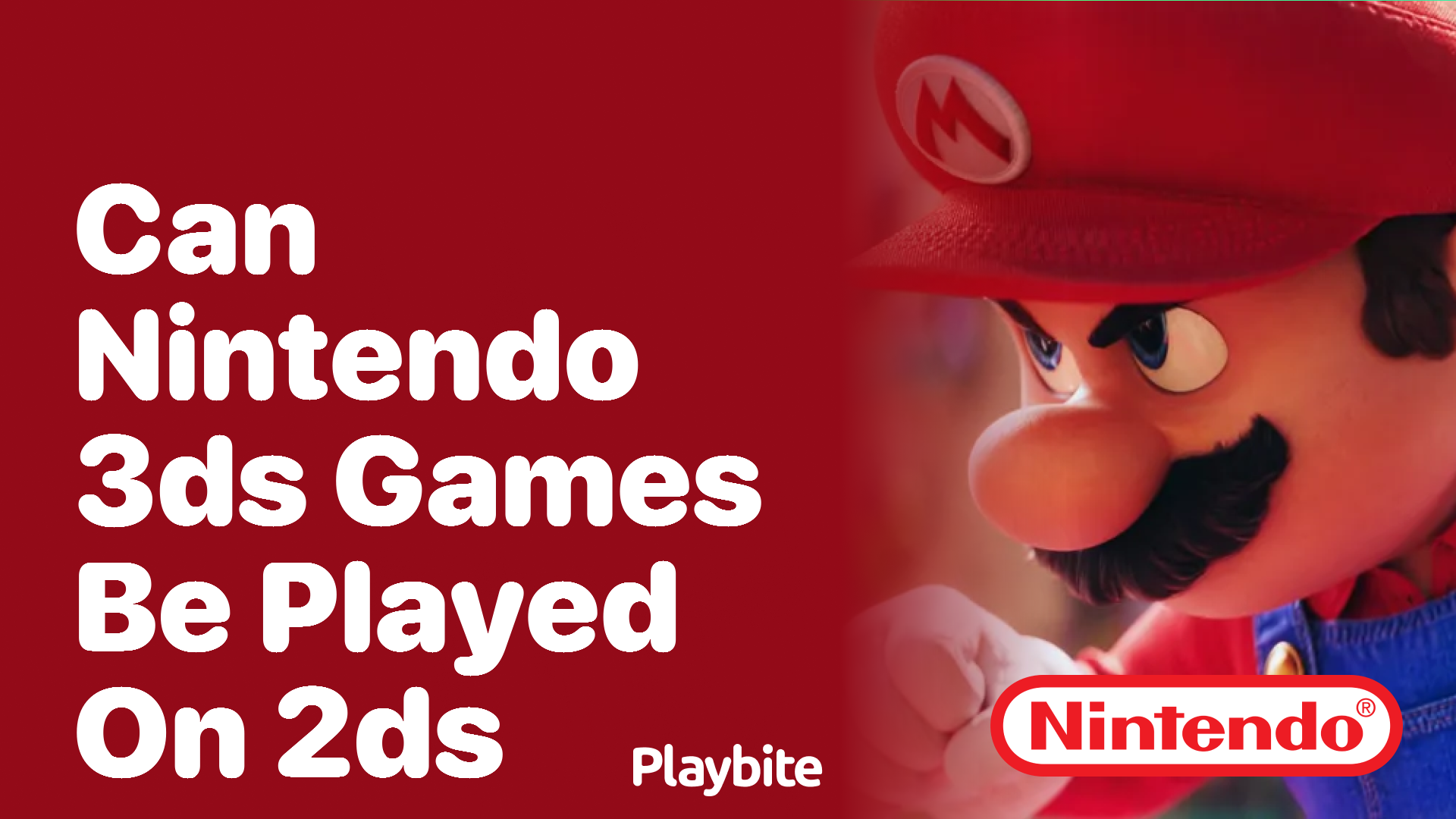 Can You Play Nintendo 3DS Games on a 2DS?