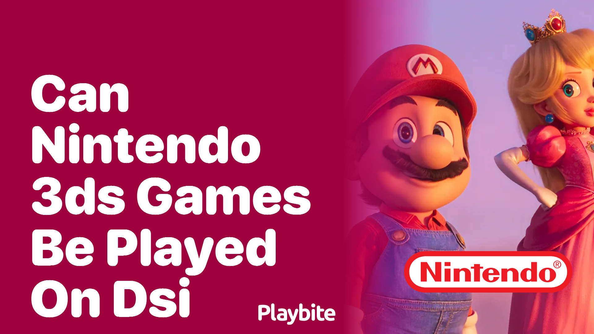 Can Nintendo 3DS Games Be Played on DSi?