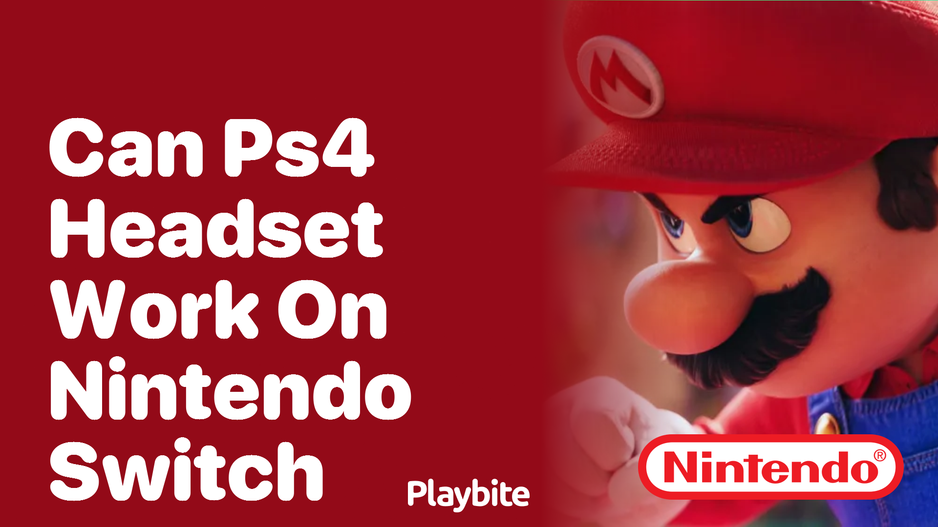 Can a PS4 Headset Work on a Nintendo Switch?