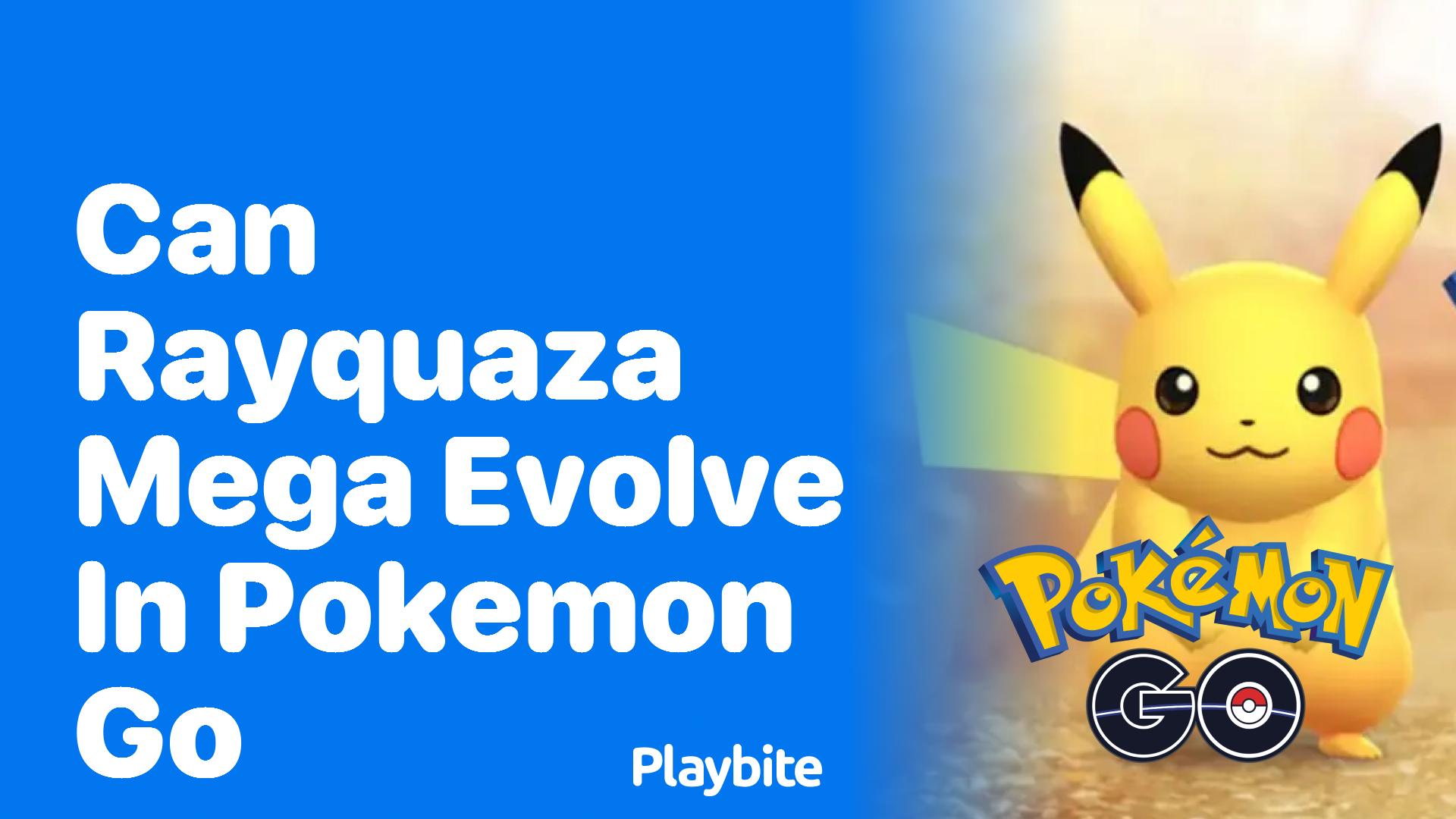Can Rayquaza Mega Evolve in Pokemon GO?