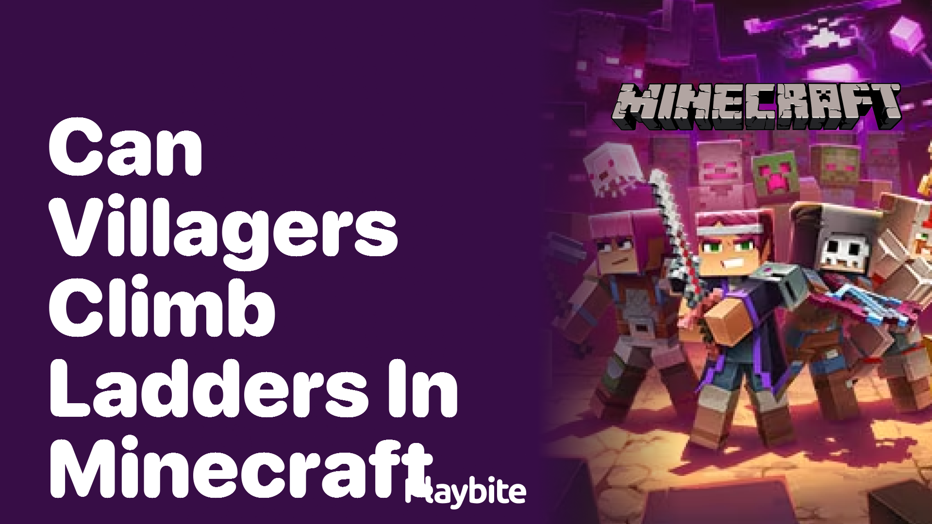 Can Villagers Climb Ladders in Minecraft?