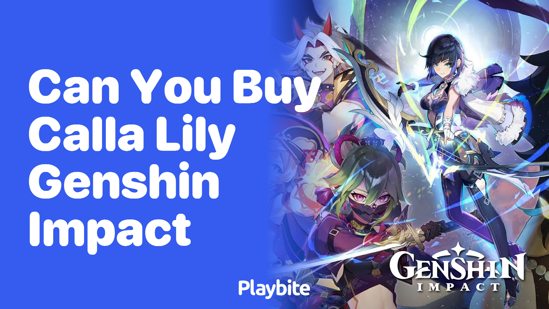 Can You Buy Calla Lily in Genshin Impact?