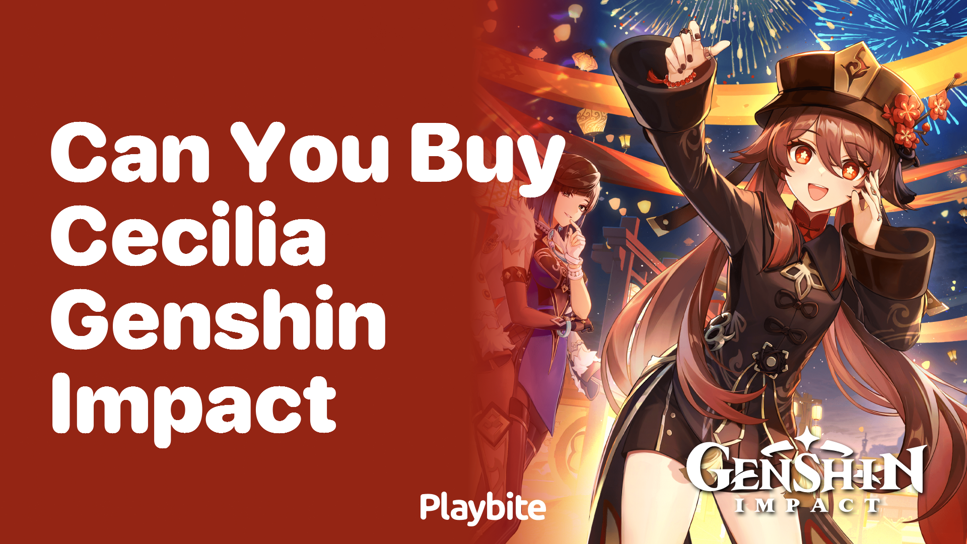 Can You Buy Cecilia in Genshin Impact?