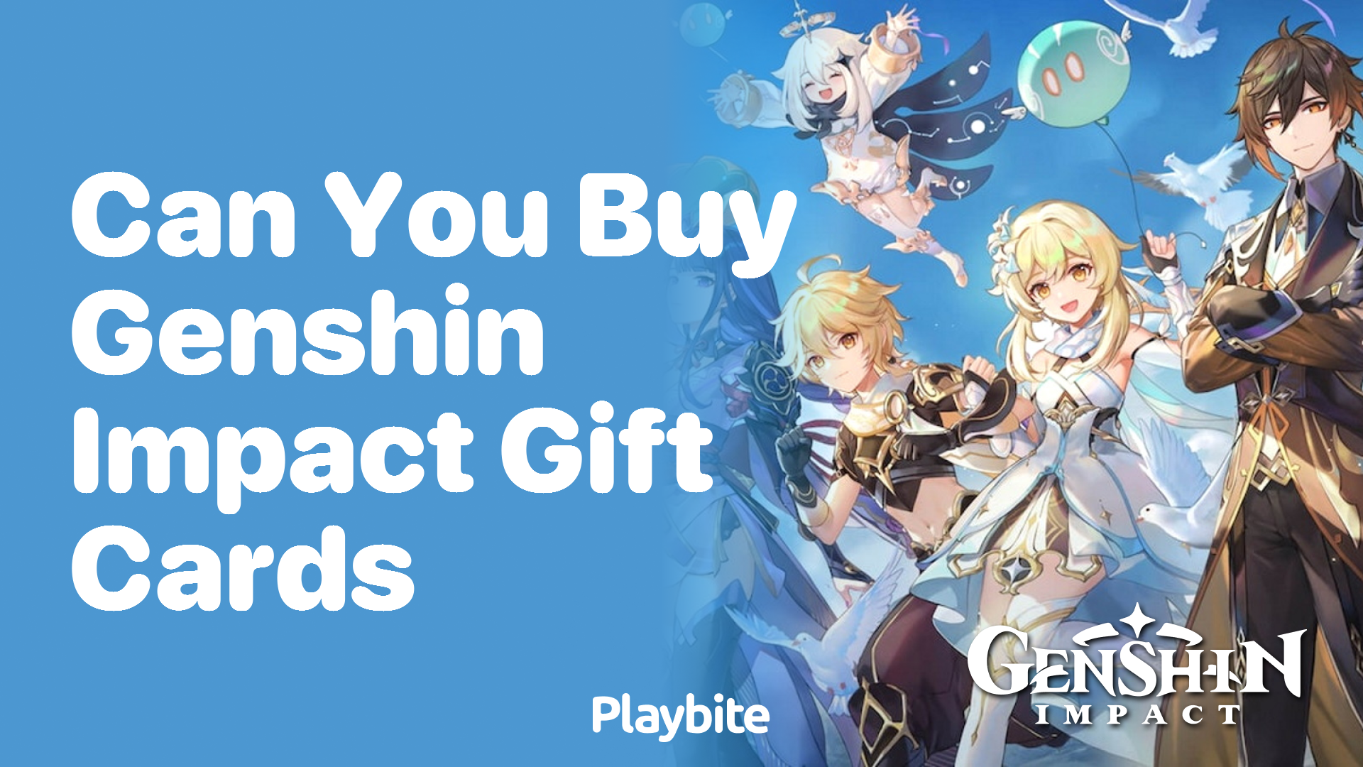 Can You Buy Genshin Impact Gift Cards?