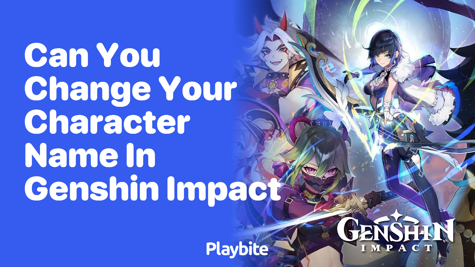 Can You Change Your Character Name in Genshin Impact?