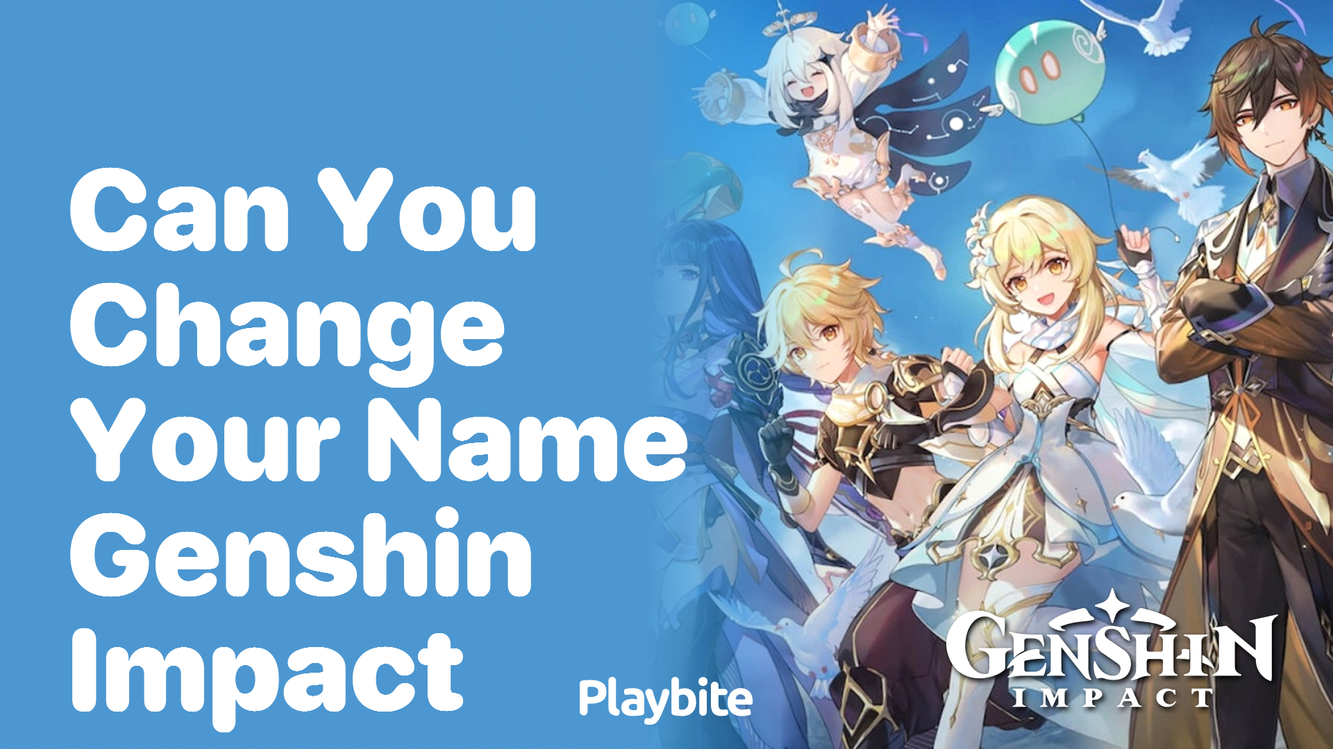 Can You Change Your Name in Genshin Impact?