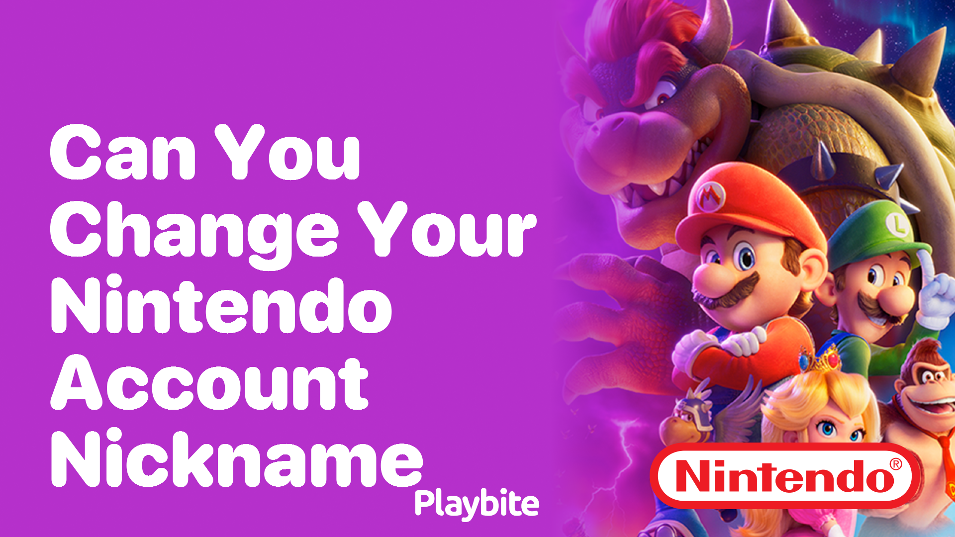 Can You Change Your Nintendo Account Nickname?