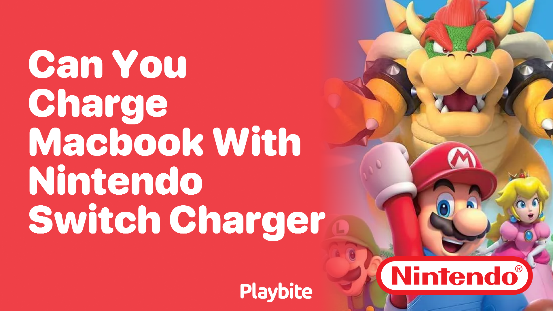 Can You Charge a MacBook with a Nintendo Switch Charger?