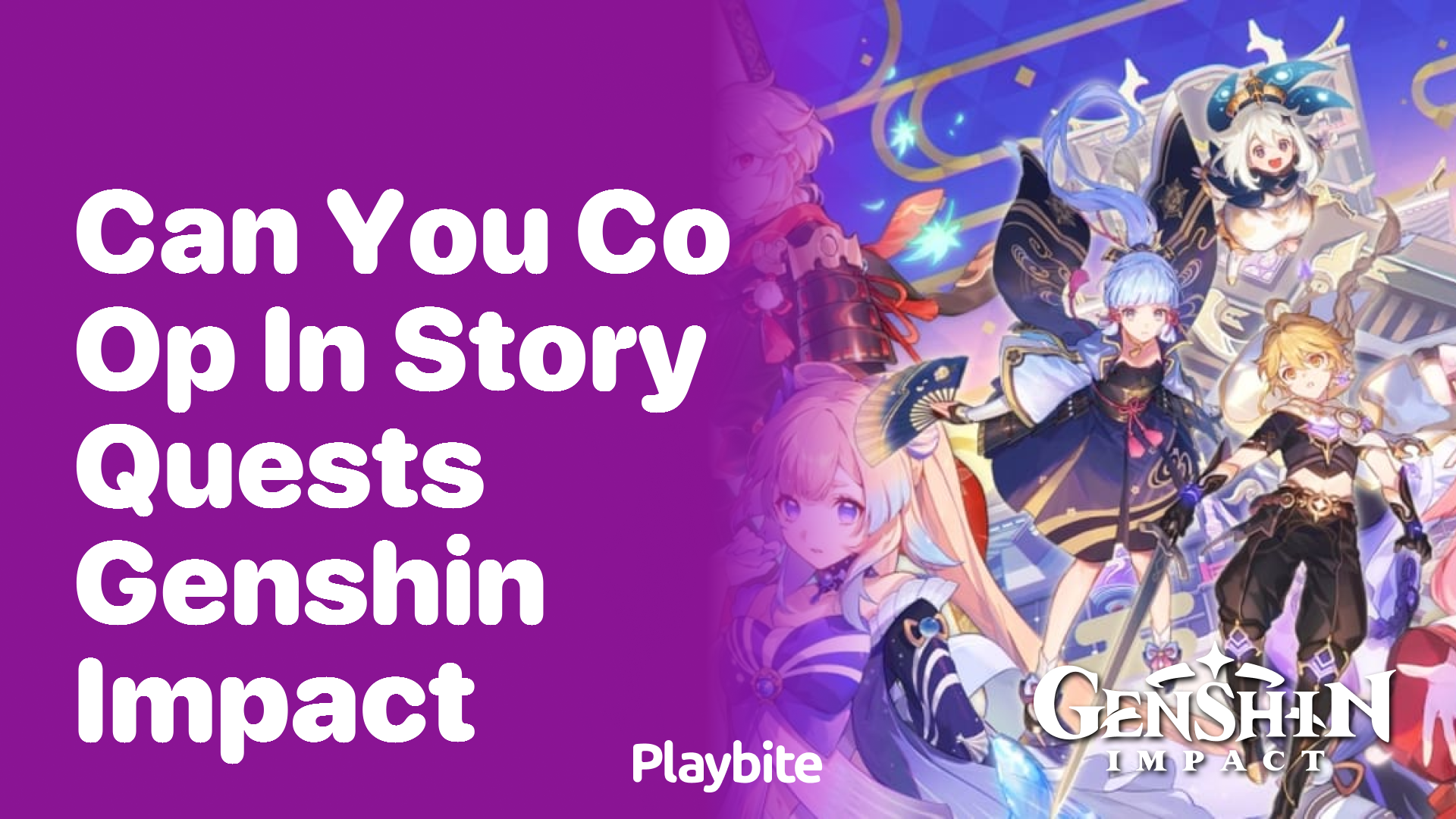 Can You Co-Op in Story Quests in Genshin Impact?