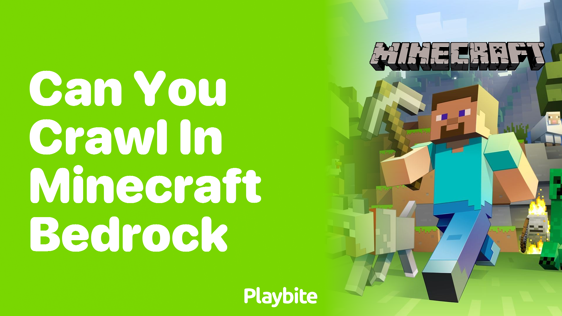 Can You Crawl in Minecraft Bedrock?