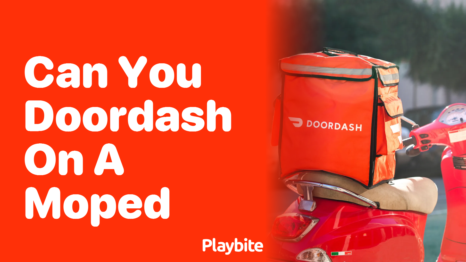 Can You Use a Moped for DoorDash Deliveries?