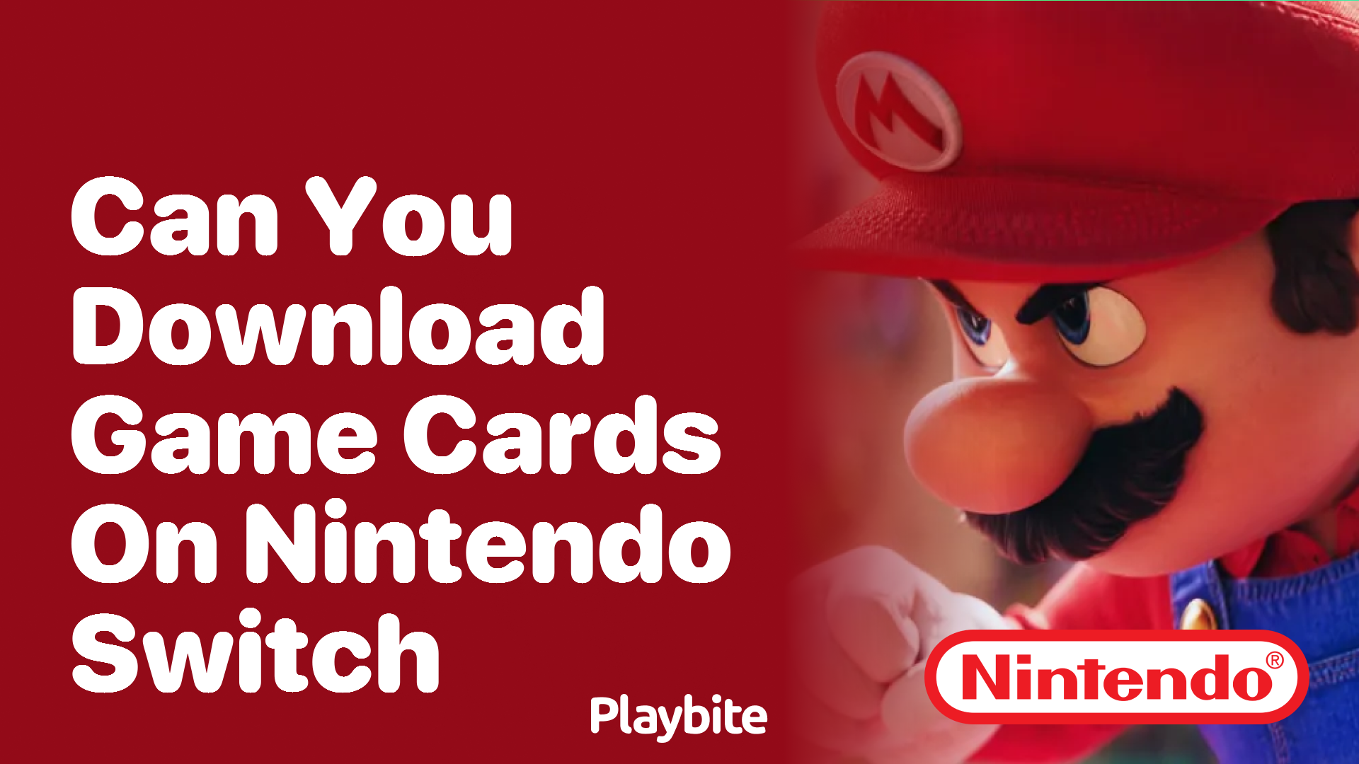 Can You Download Game Cards on Nintendo Switch?