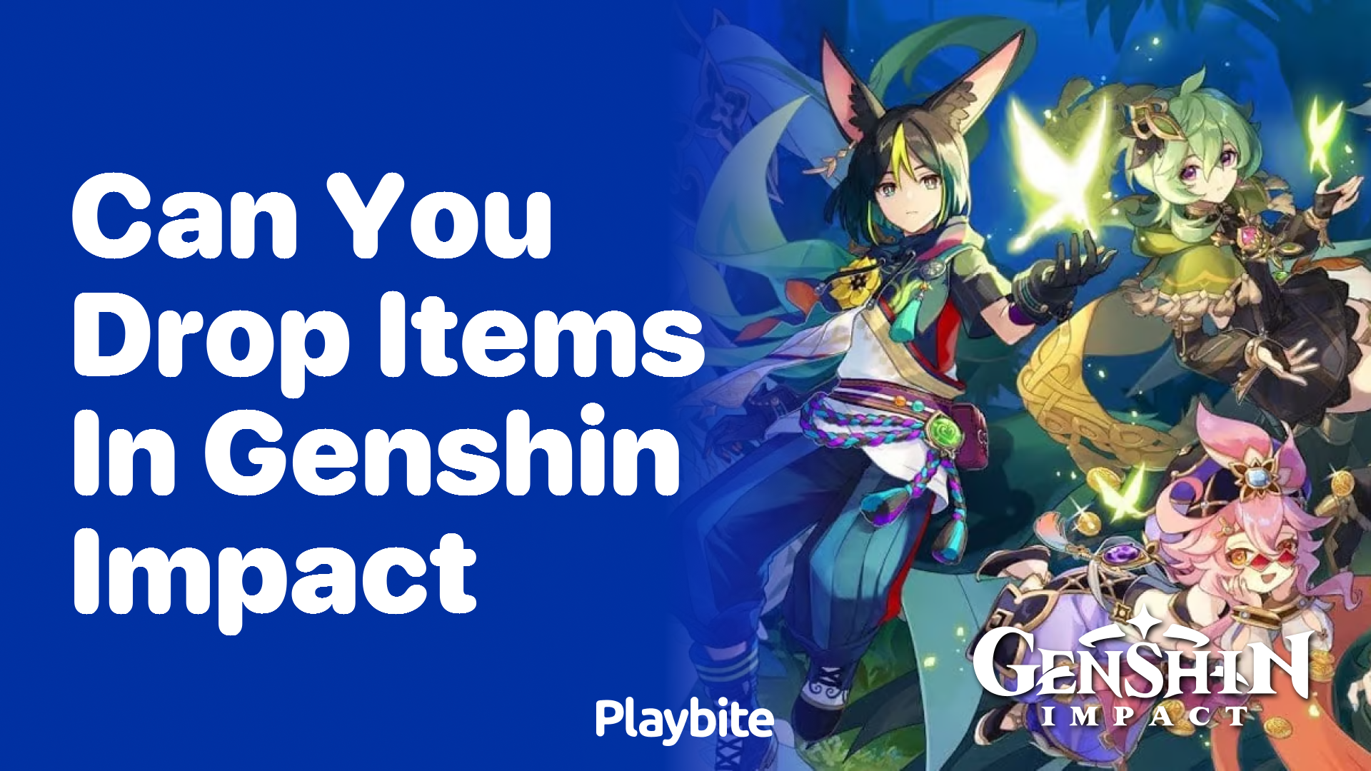 Can You Drop Items in Genshin Impact?