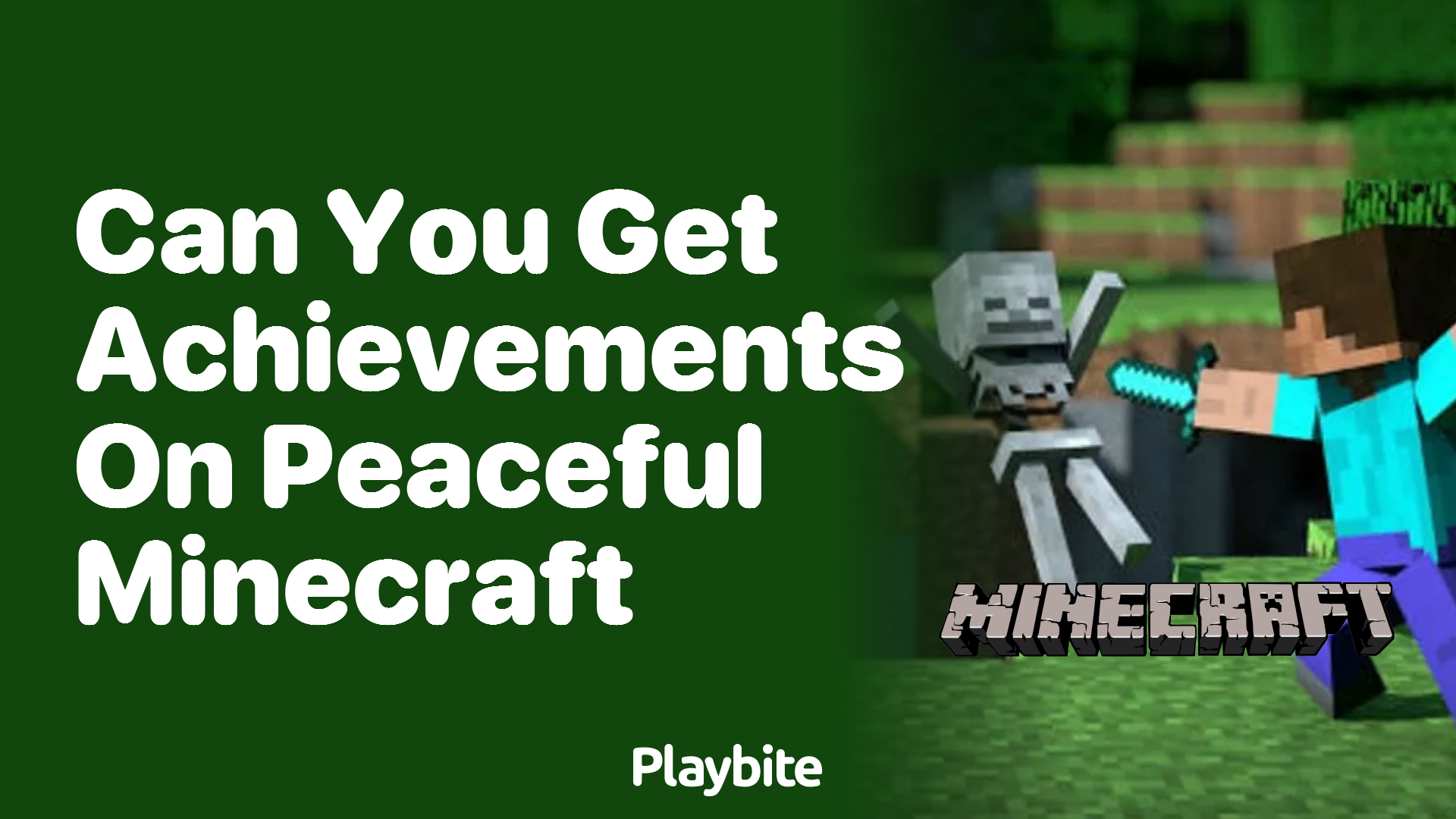 Can You Get Achievements on Peaceful Minecraft?