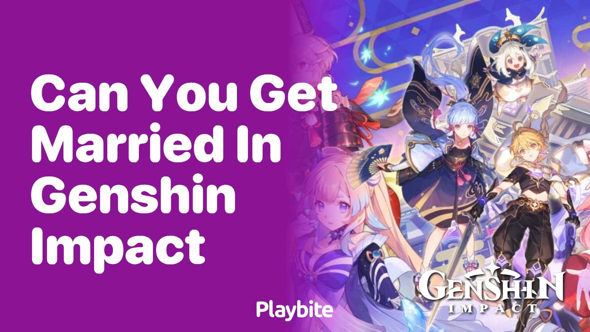 Can You Get Married in Genshin Impact?