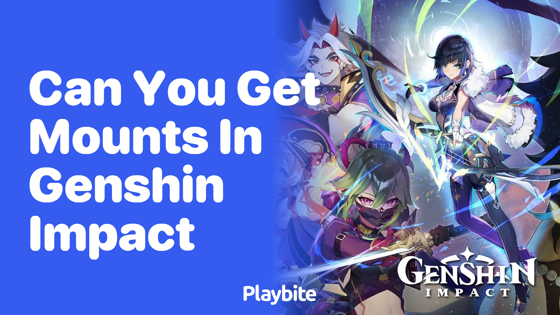 Can You Get Mounts in Genshin Impact?