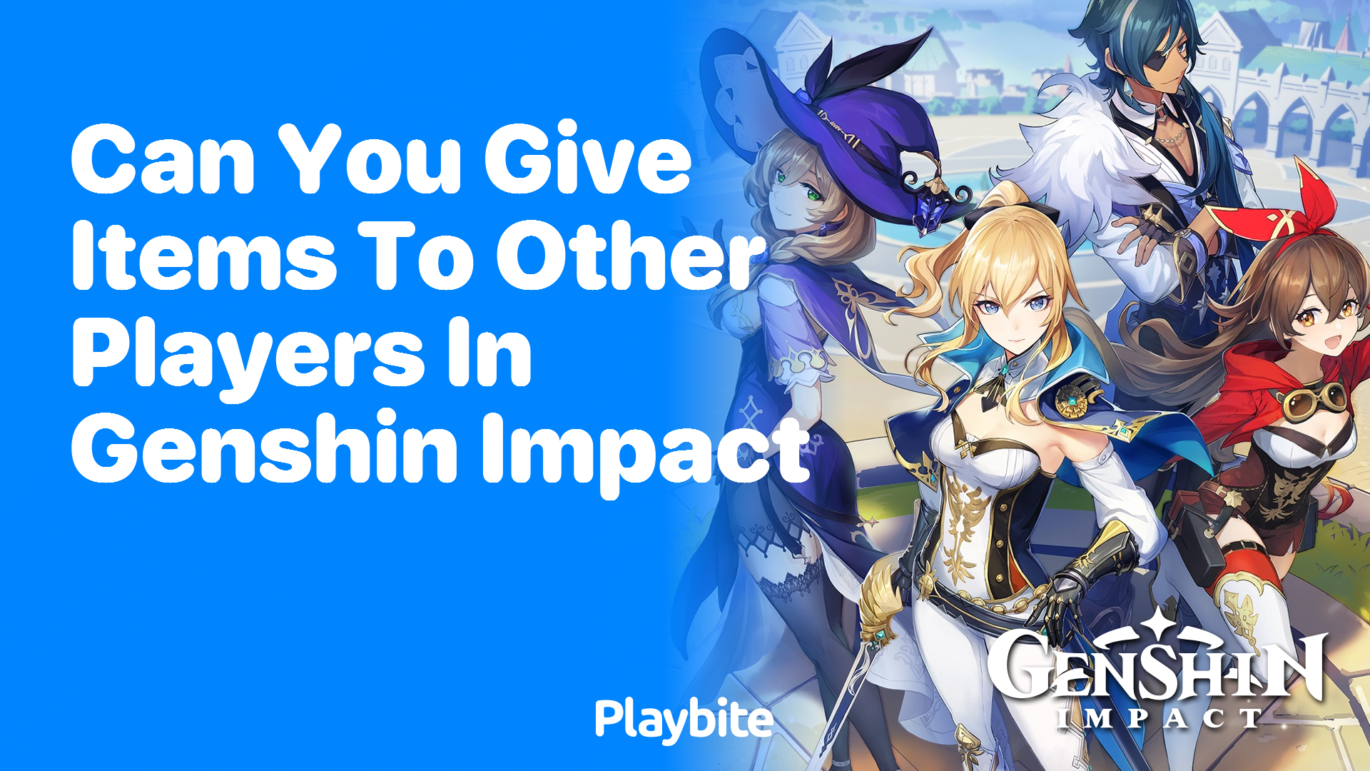 Can You Give Items to Other Players in Genshin Impact?