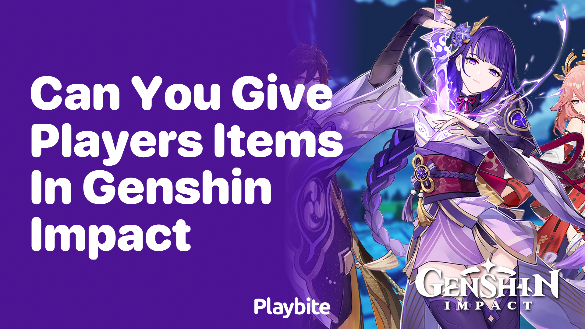 Can You Give Players Items in Genshin Impact?