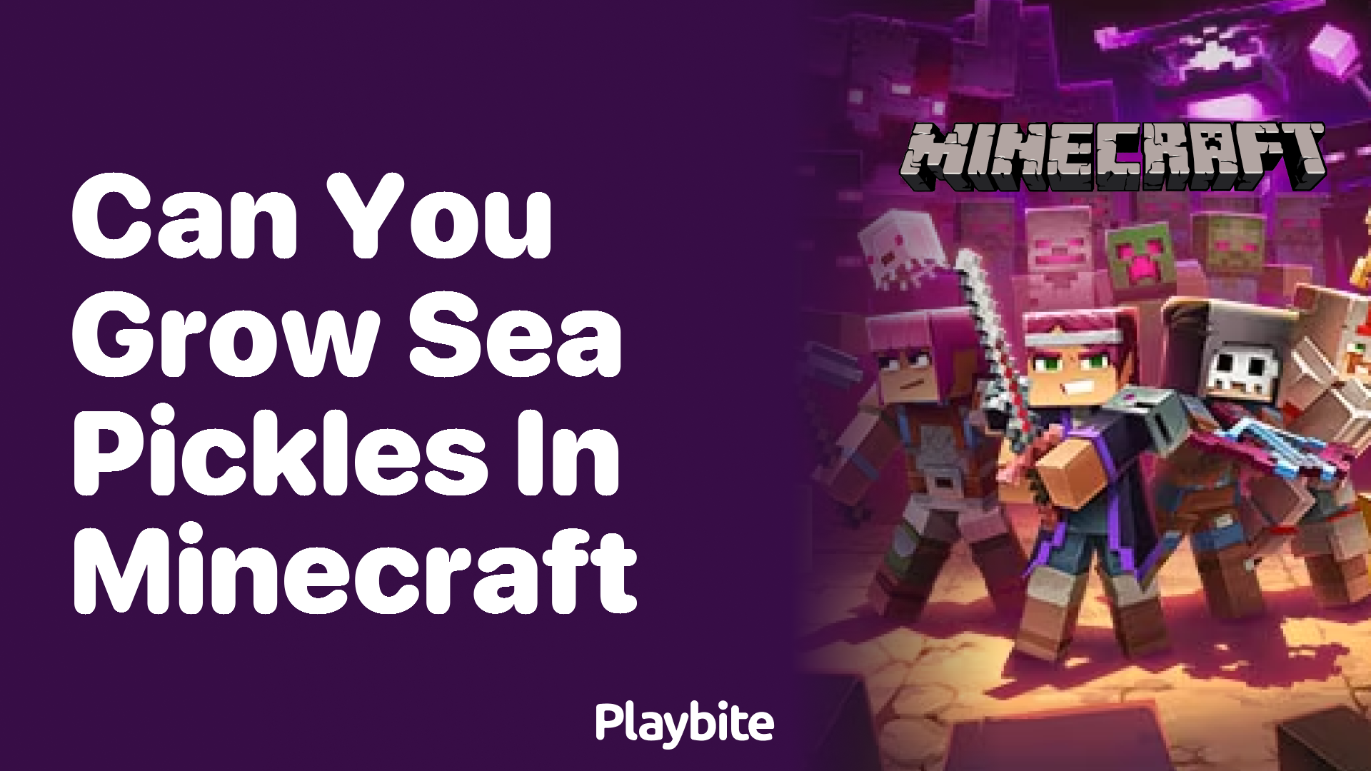Can You Grow Sea Pickles in Minecraft? Let’s Dive In!