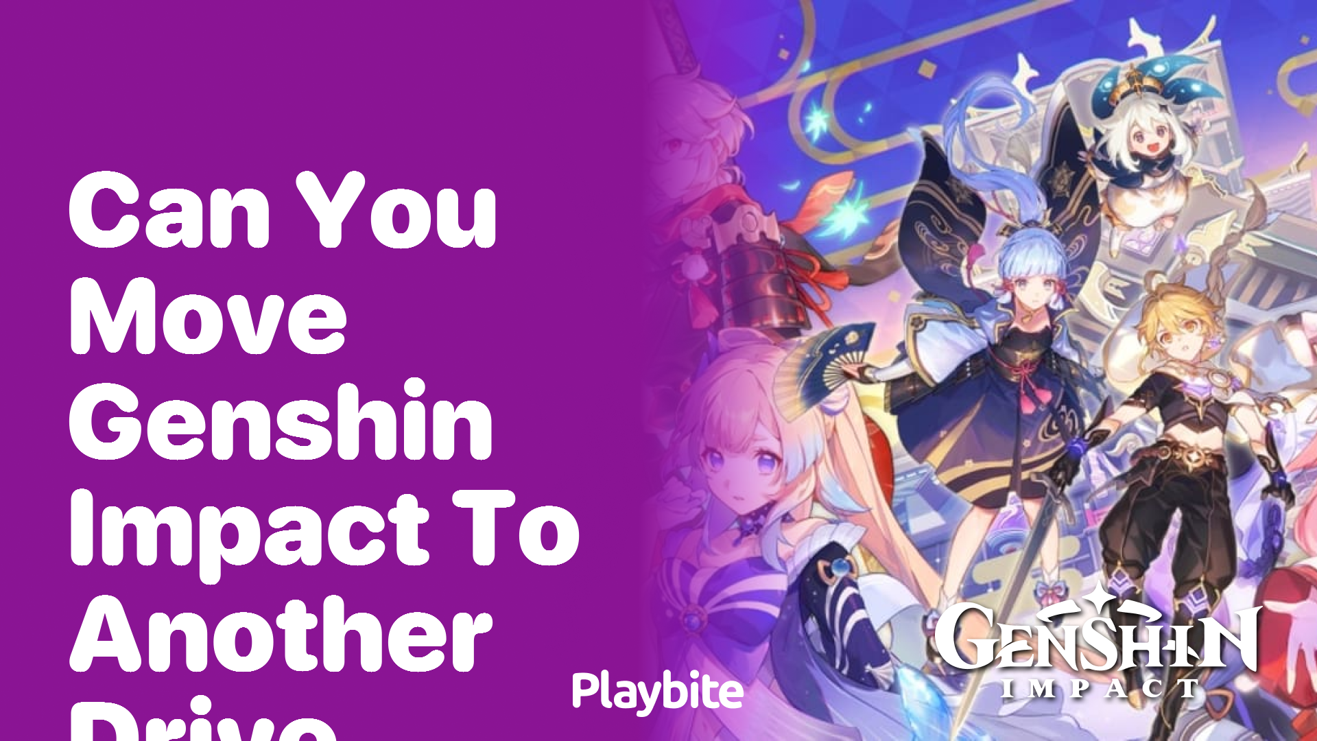 Can You Move Genshin Impact to Another Drive?