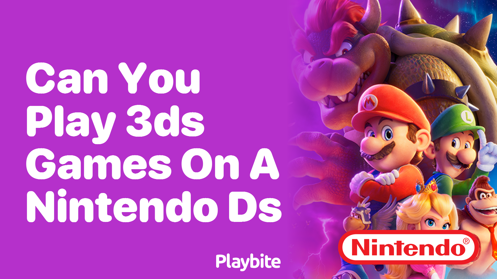 Can You Play 3DS Games on a Nintendo DS?