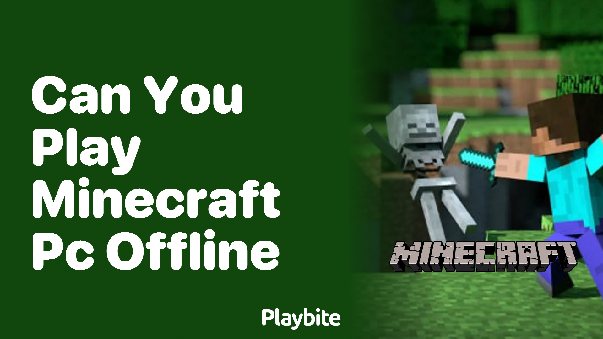 Can You Play Minecraft PC Offline?