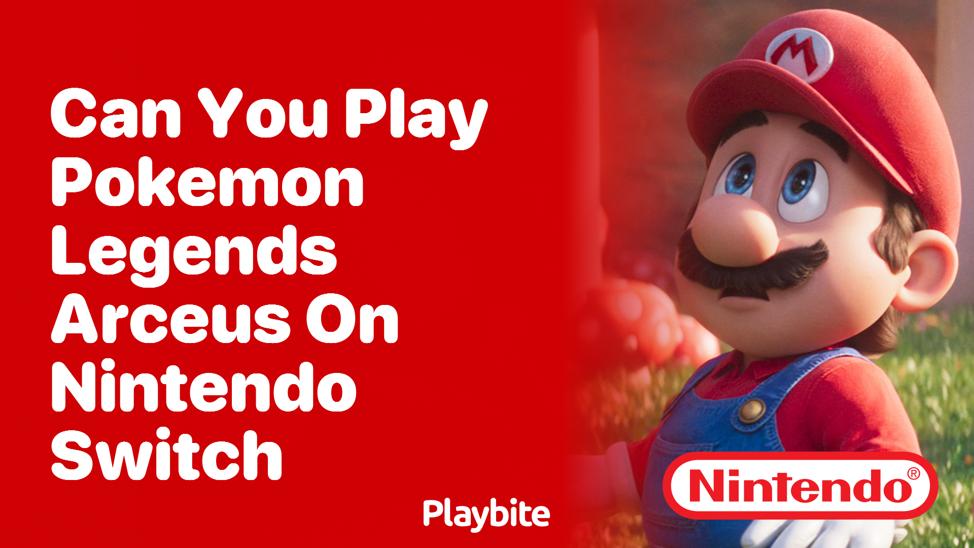 Can You Play Pokemon Legends: Arceus on Nintendo Switch?