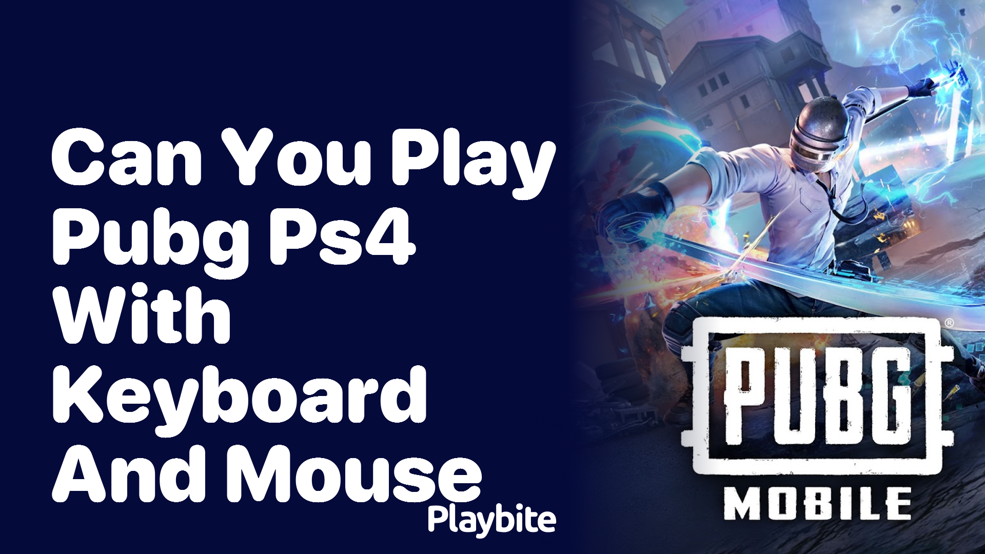 Can You Play PUBG on PS4 With a Keyboard and Mouse?