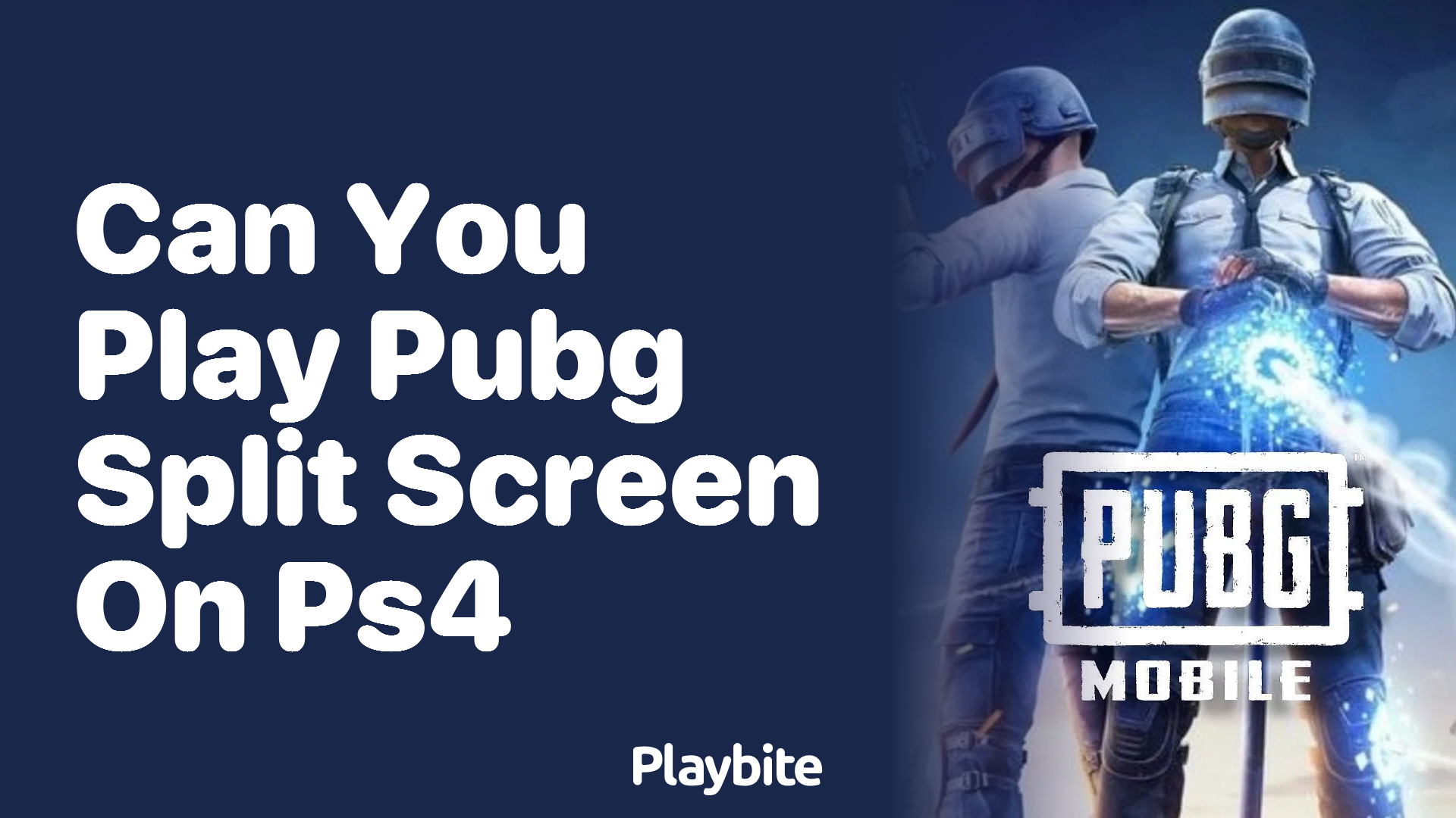 Can You Play PUBG Split Screen on PS4?