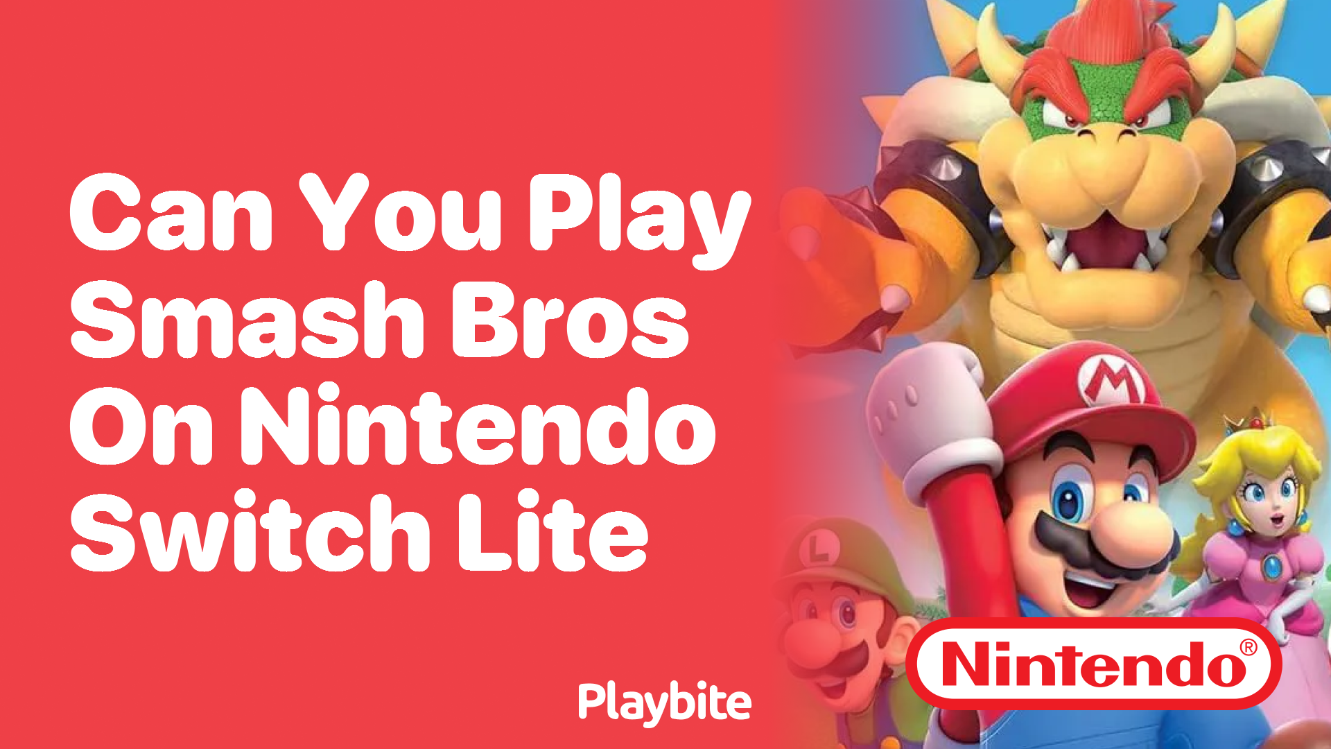 Can You Play Smash Bros on Nintendo Switch Lite?