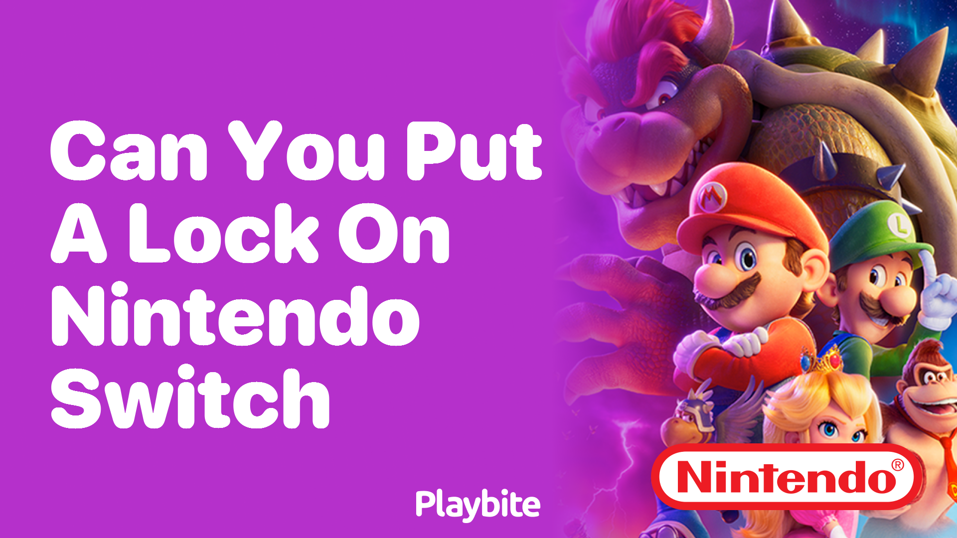 Can You Put a Lock on Your Nintendo Switch?