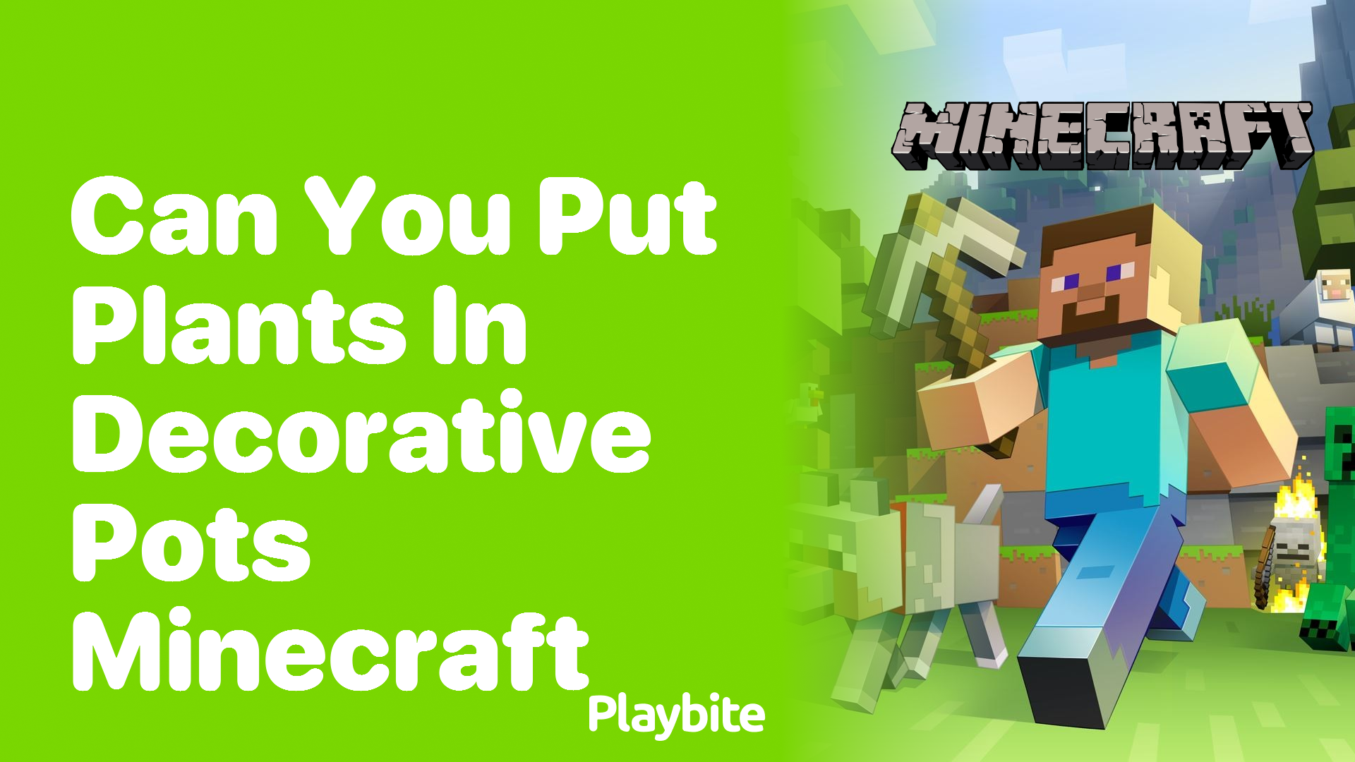 Can You Put Plants in Decorative Pots in Minecraft?