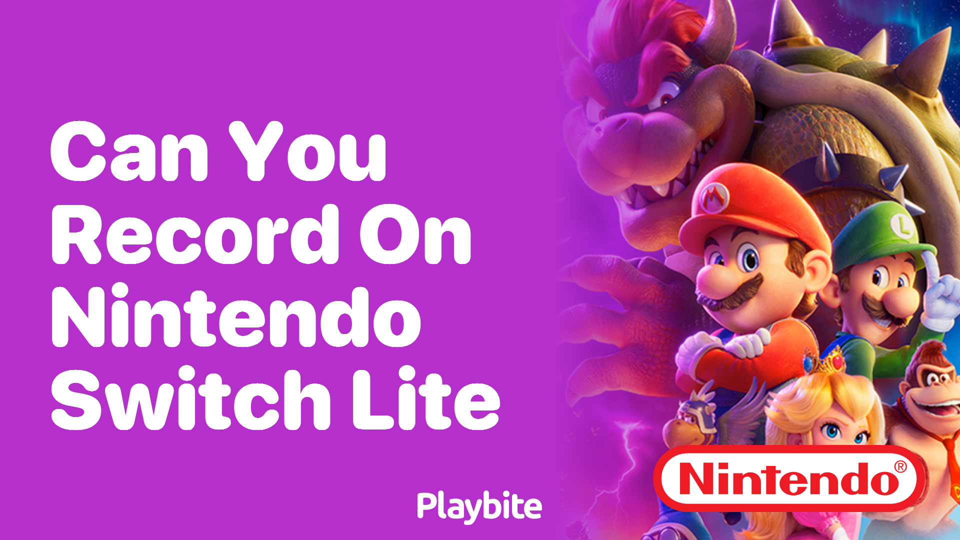 Can You Record on Nintendo Switch Lite?