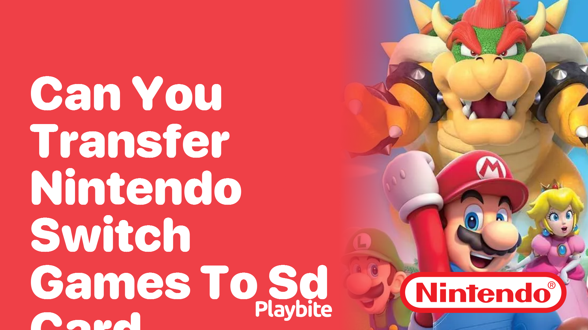 Can You Transfer Nintendo Switch Games to an SD Card?