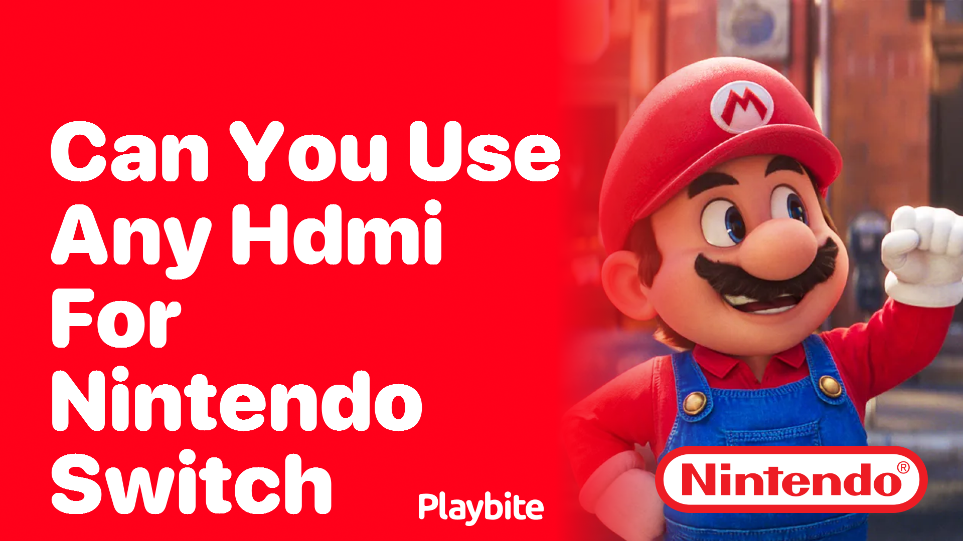 Can You Use Any HDMI for Nintendo Switch?