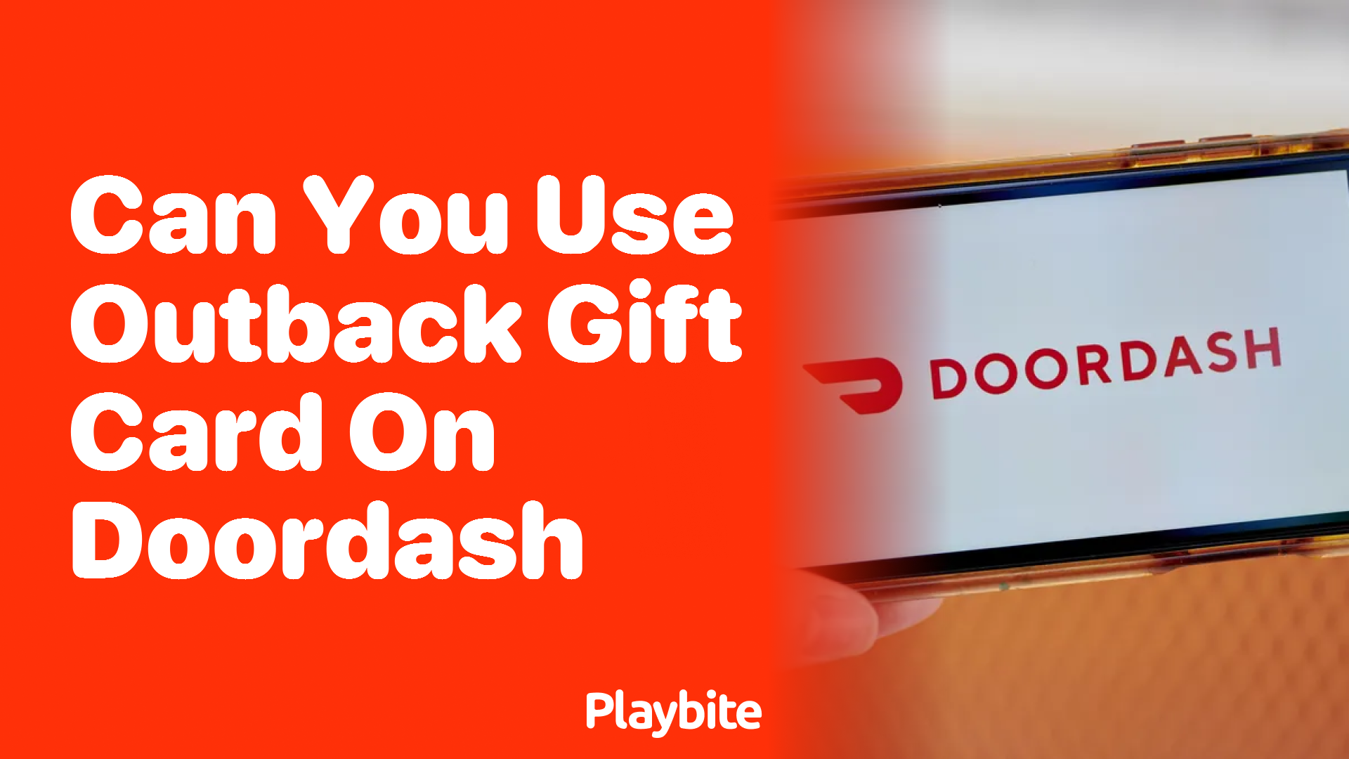 Can You Use an Outback Gift Card on DoorDash?