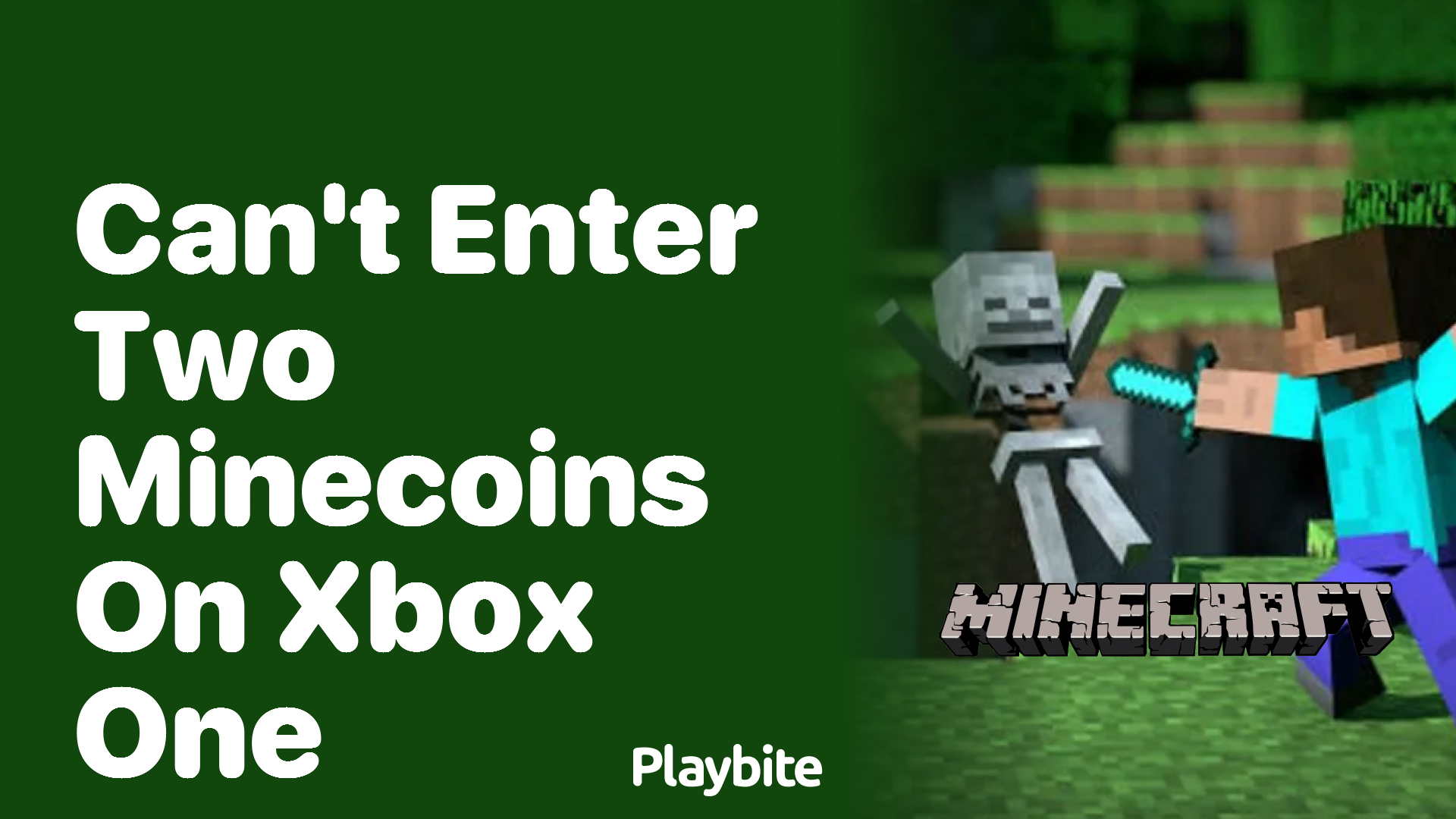 Can&#8217;t Enter Two Minecoins on Xbox One? Here&#8217;s What to Do!