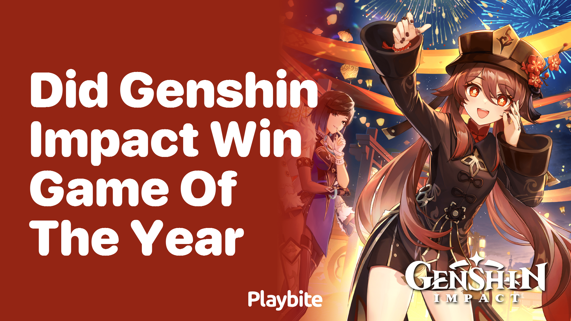Did Genshin Impact Win Game of the Year?