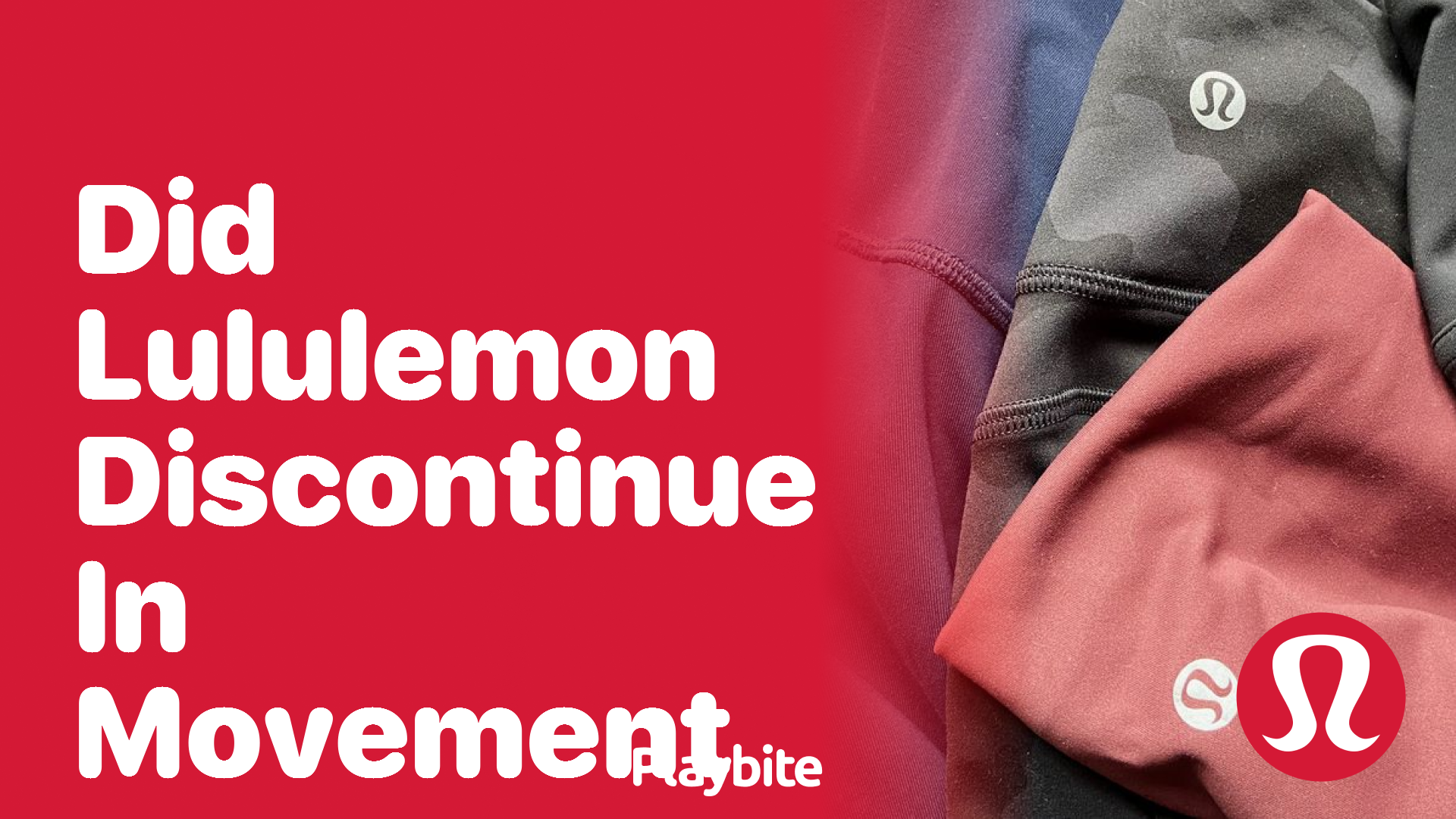 Did Lululemon Discontinue the In Movement Line?